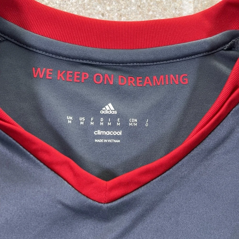 2016-17 OLYMPIAKOS AWAY GREY ADIDAS Sz M Soccer Football Futbol Jersey Kit